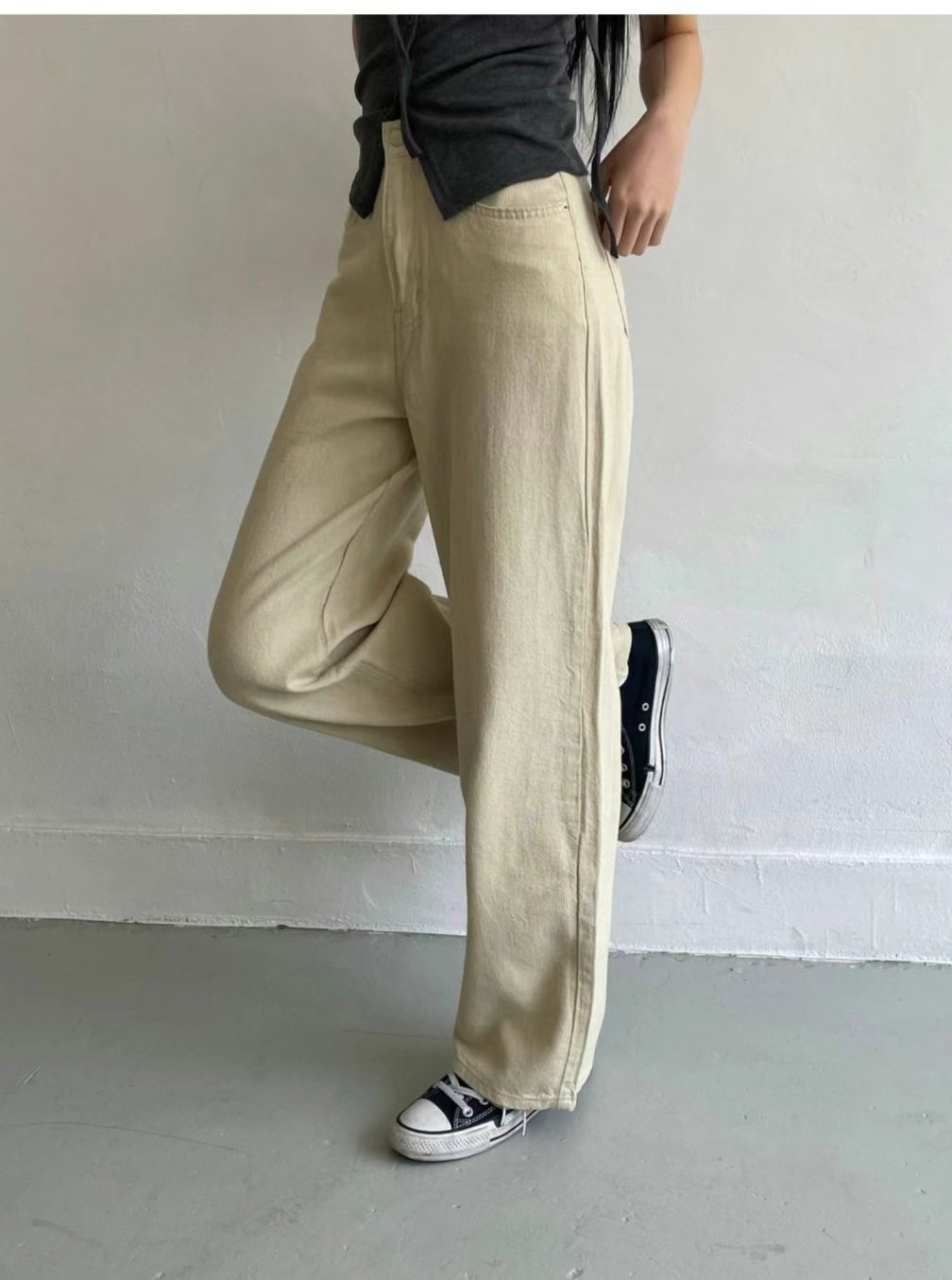MISSJEAN韓國直郵㊣女裝新品職業真品推薦熱賣25春夏牛仔褲MISSJEAN牛仔褲