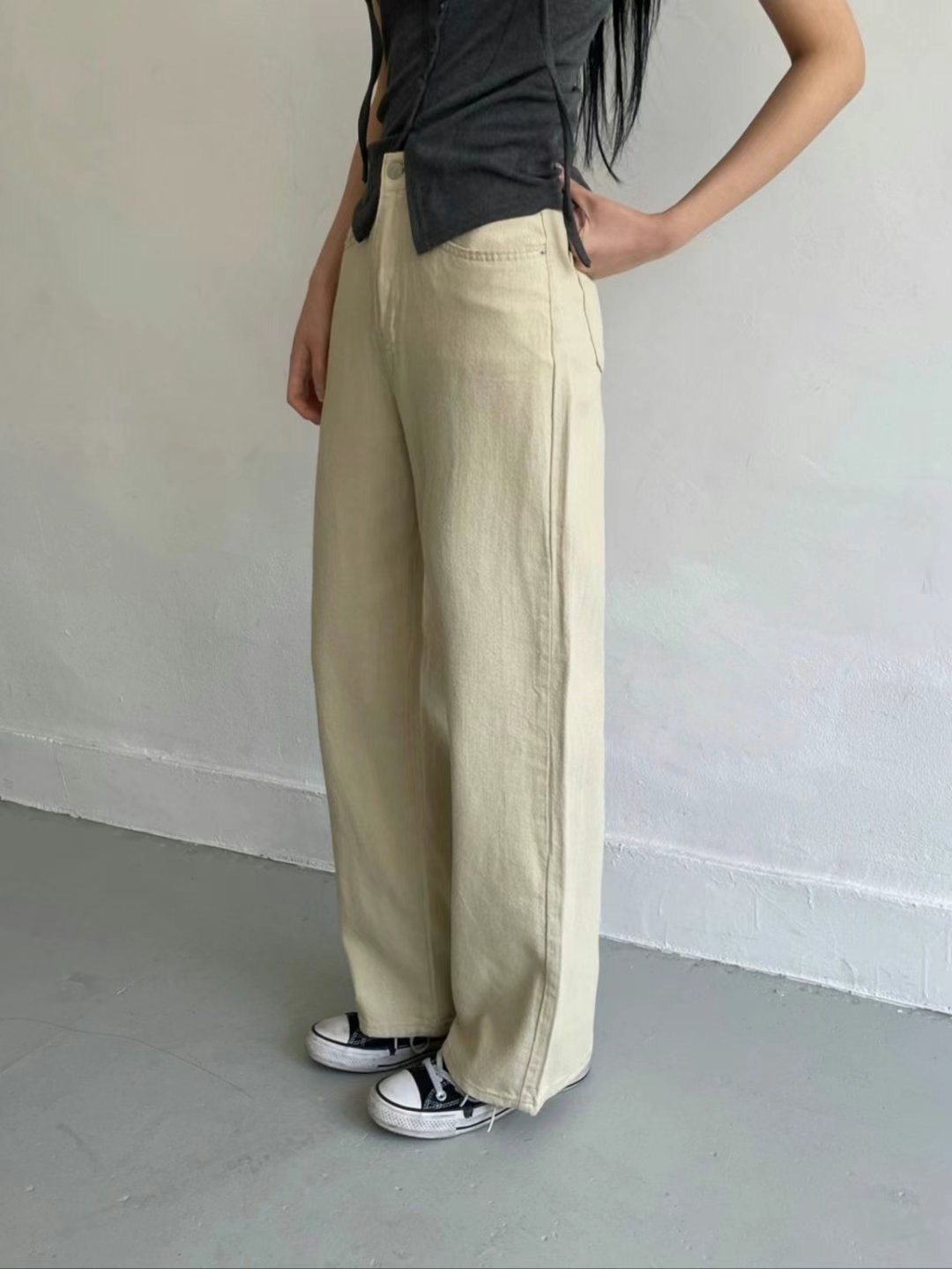 MISSJEAN韓國直郵㊣女裝新品職業真品推薦熱賣25春夏牛仔褲MISSJEAN牛仔褲