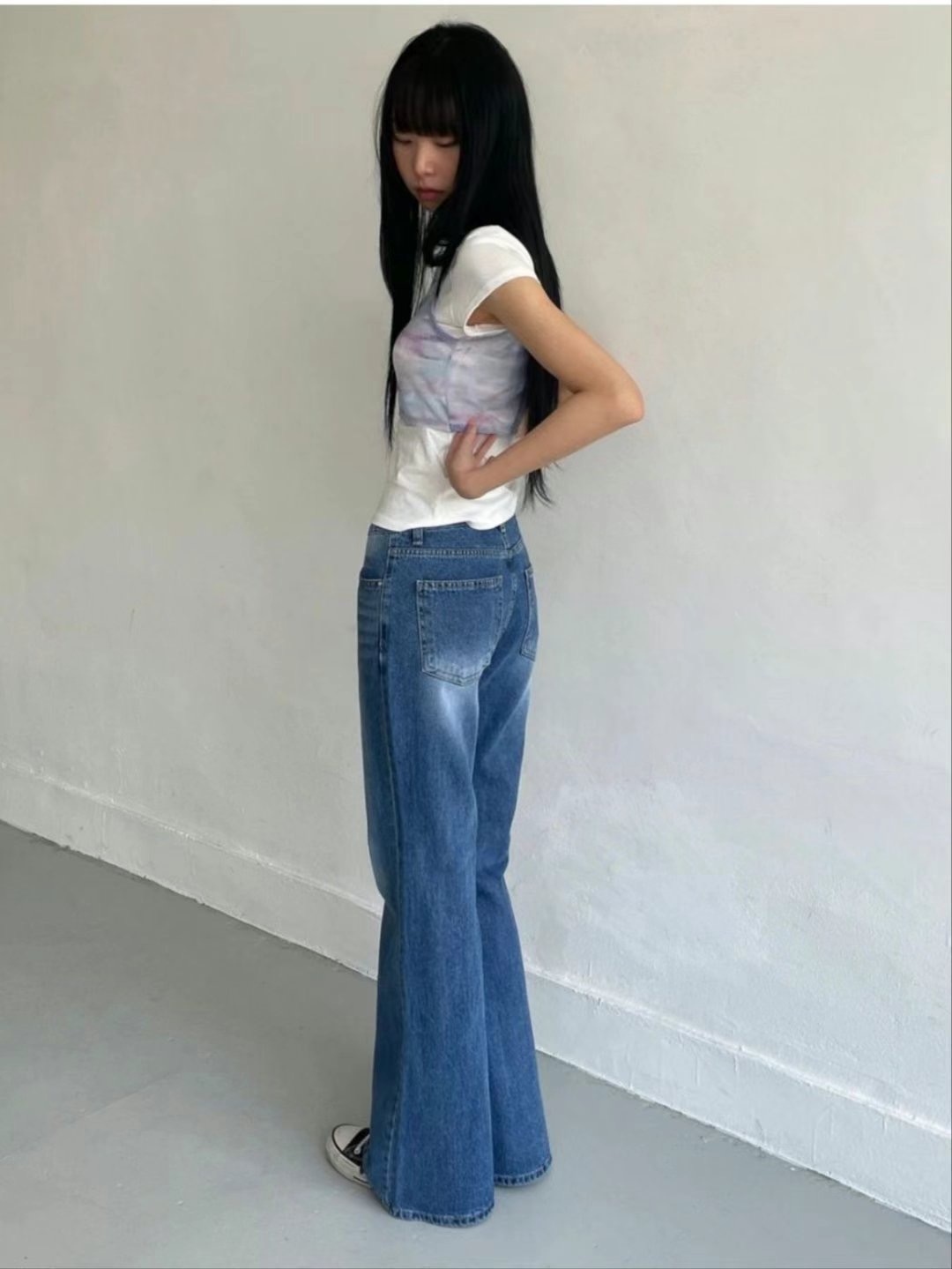 MISSJEAN東大門㊣直郵女士新品熱賣人氣25春夏職業時尚牛仔褲MISSJEAN牛仔褲