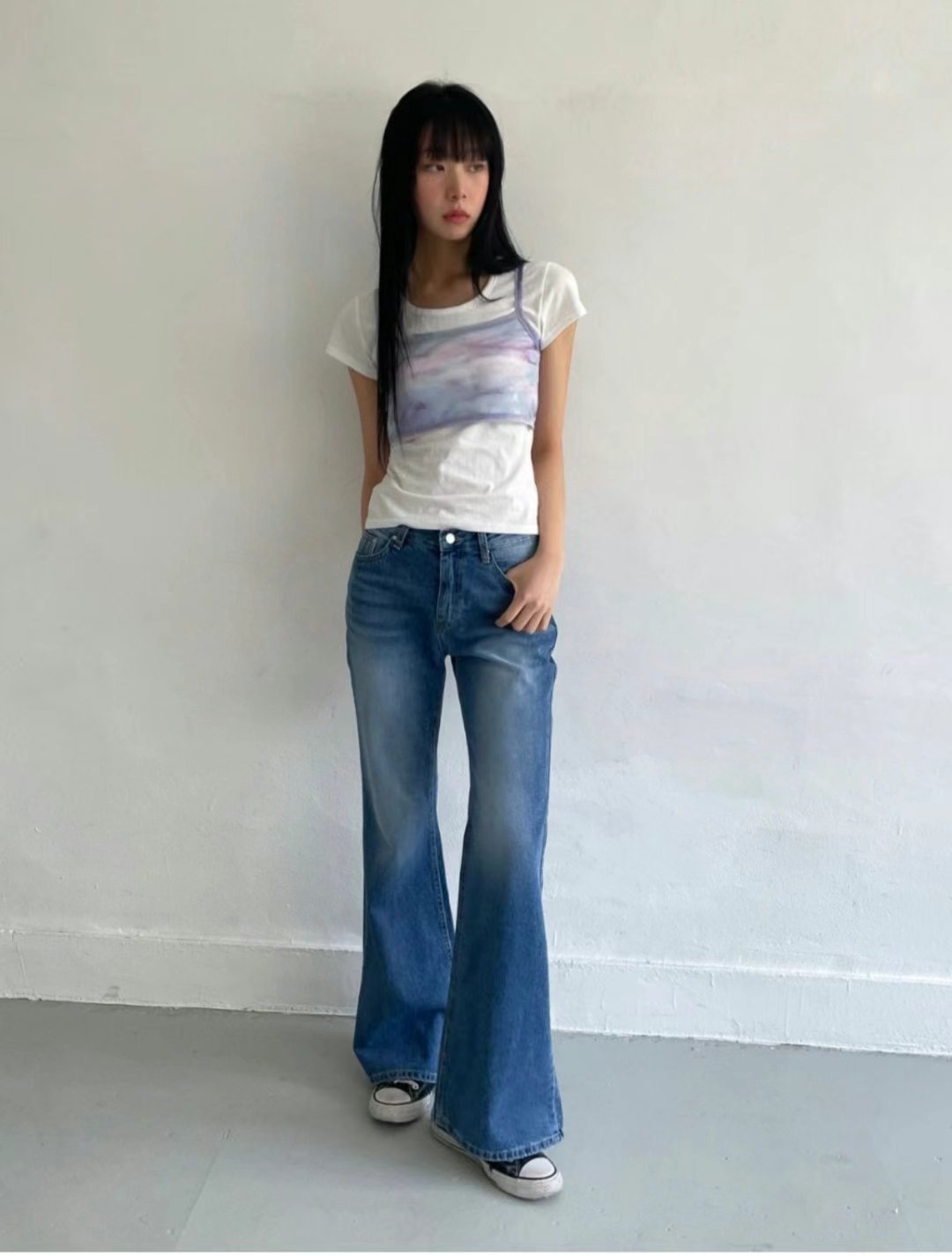 MISSJEAN東大門㊣直郵女士新品熱賣人氣25春夏職業時尚牛仔褲MISSJEAN牛仔褲