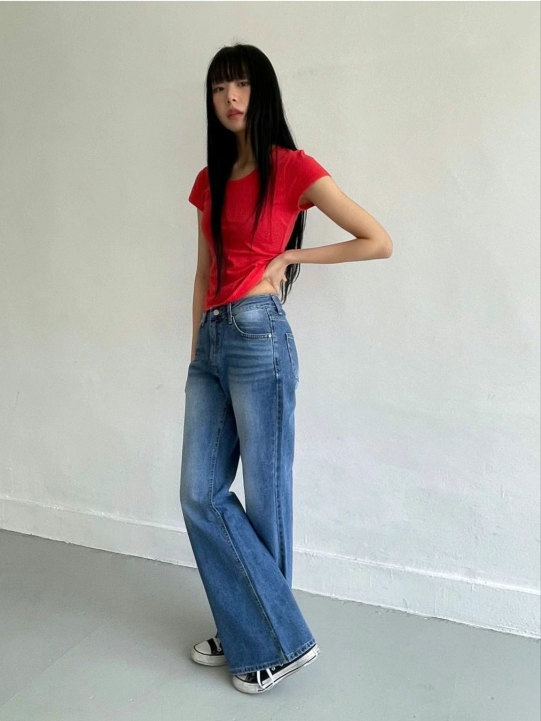 MISSJEAN東大門㊣直郵女士新品熱賣人氣25春夏職業時尚牛仔褲MISSJEAN牛仔褲