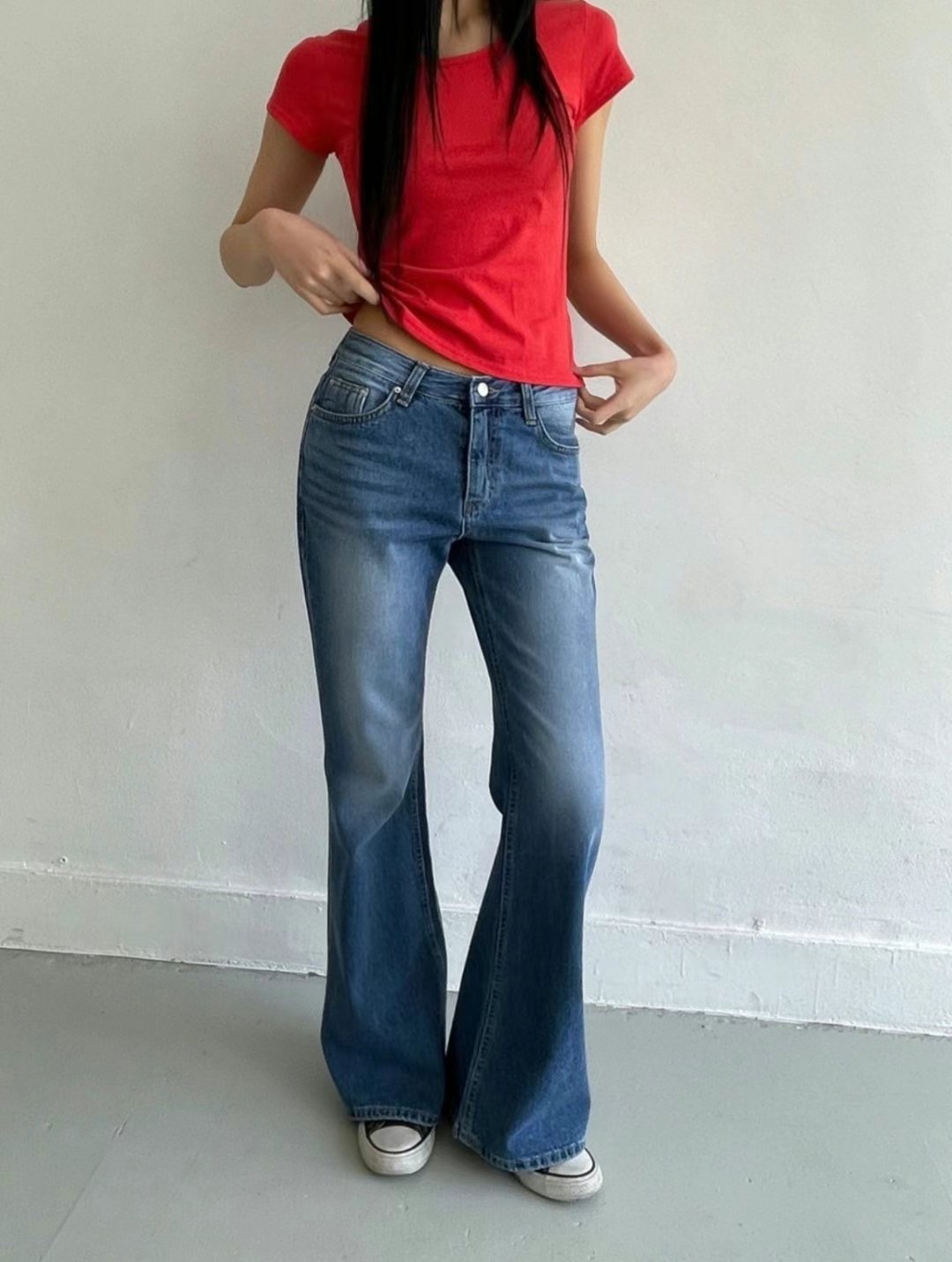 MISSJEAN東大門㊣直郵女士新品熱賣人氣25春夏職業時尚牛仔褲MISSJEAN牛仔褲