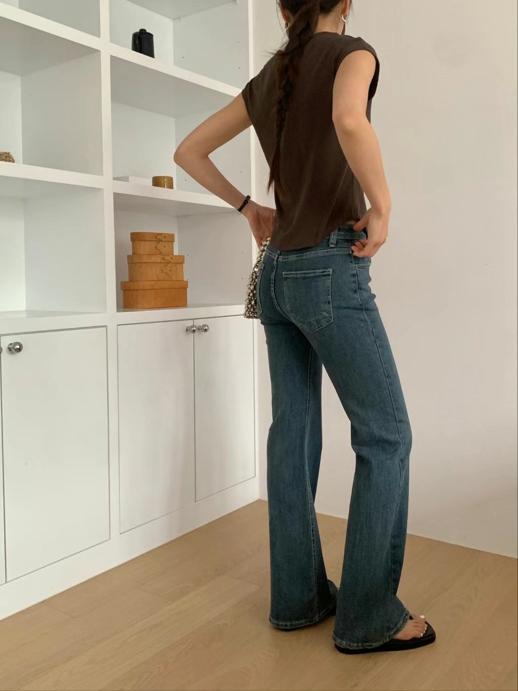 MISSJEAN韓國代購㊣女士新款熱賣推薦人氣25春夏休閑牛仔褲MISSJEAN牛仔褲