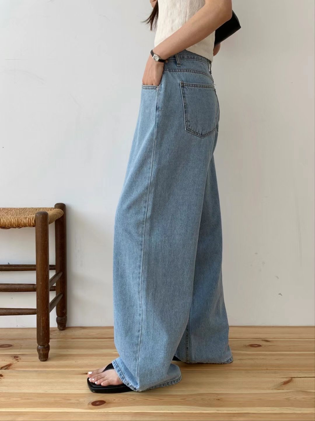 MISSJEAN東大門㊣代購女裝新款職業時尚推薦25春夏熱賣牛仔褲MISSJEAN牛仔褲