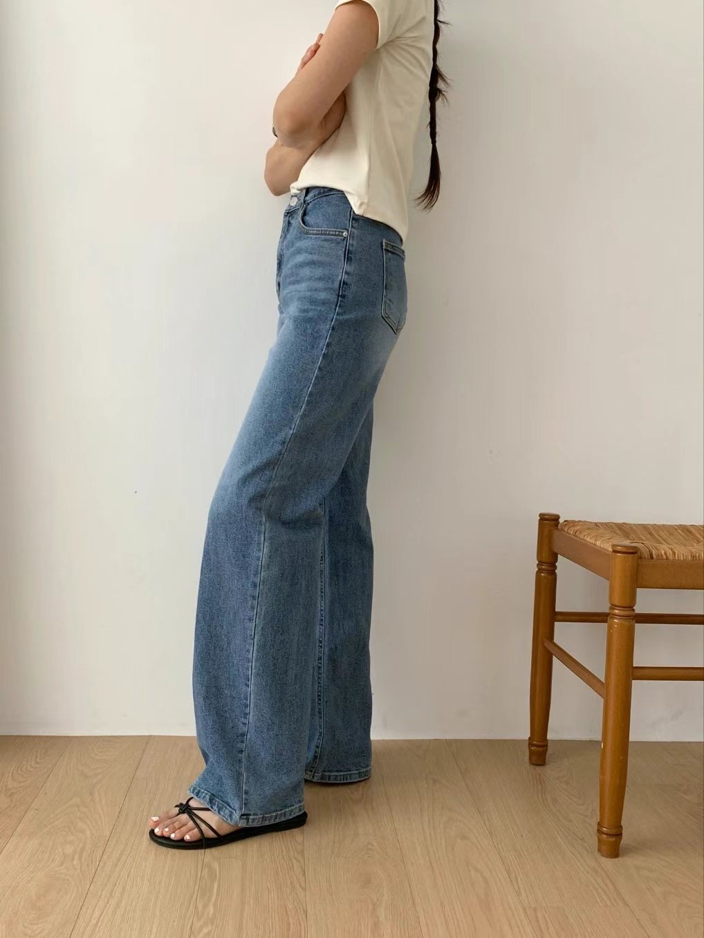 MISSJEAN東大門㊣實拍女士新款休閑熱賣人氣真品職業牛仔褲MISSJEAN牛仔褲