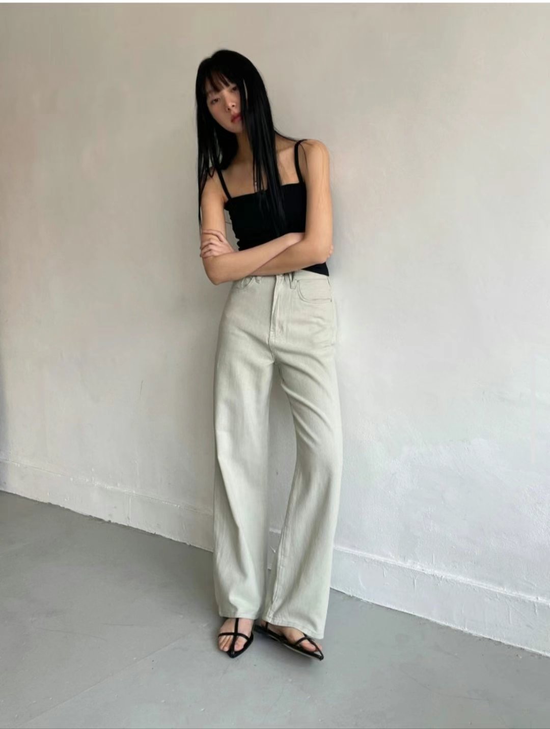 MISSJEAN韓國直郵㊣女士新款人氣推薦休閑25春夏真品休閑褲MISSJEAN休閑褲