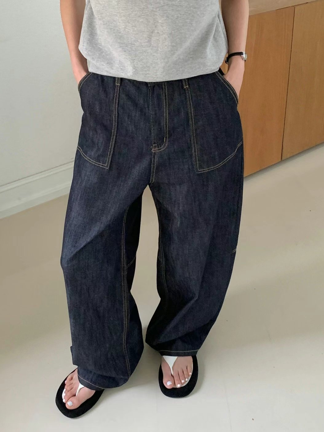 MISSJEAN東大門㊣直郵女裝新款職業人氣推薦時尚熱賣牛仔褲MISSJEAN牛仔褲