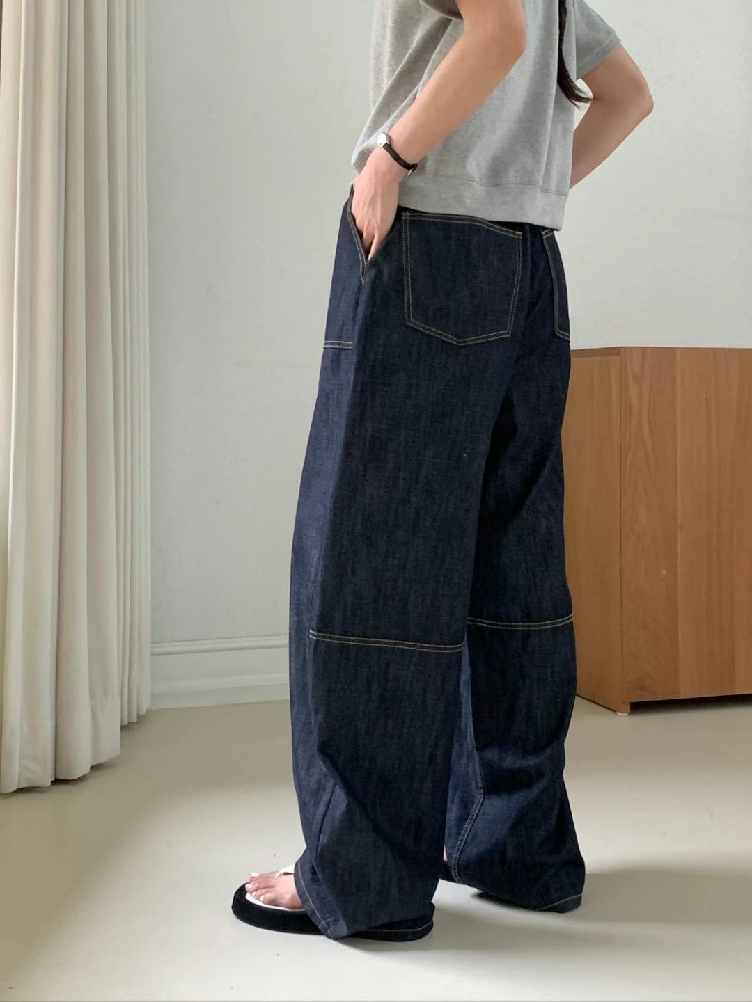 MISSJEAN東大門㊣直郵女裝新款職業人氣推薦時尚熱賣牛仔褲MISSJEAN牛仔褲
