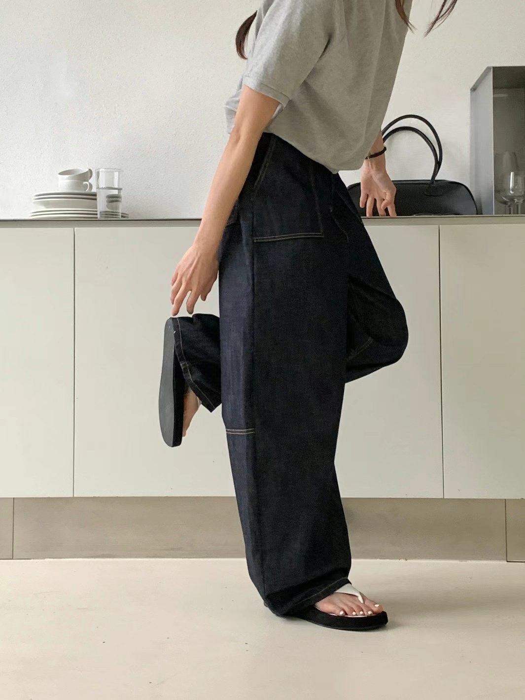 MISSJEAN東大門㊣直郵女裝新款職業人氣推薦時尚熱賣牛仔褲MISSJEAN牛仔褲