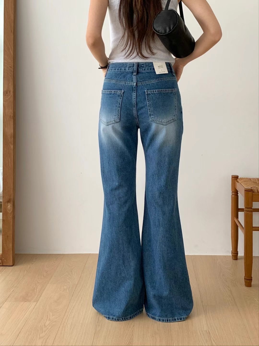 MISSJEAN韓國直郵㊣女裝新品熱賣25春夏推薦真品休閑牛仔褲MISSJEAN牛仔褲