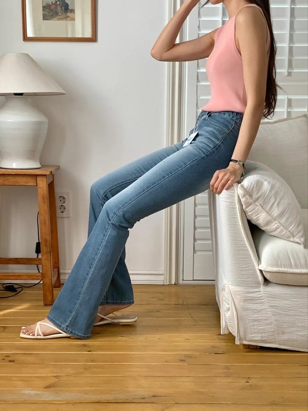 MISSJEAN東大門㊣實拍女裝新品推薦職業25春夏人氣時尚牛仔褲MISSJEAN牛仔褲
