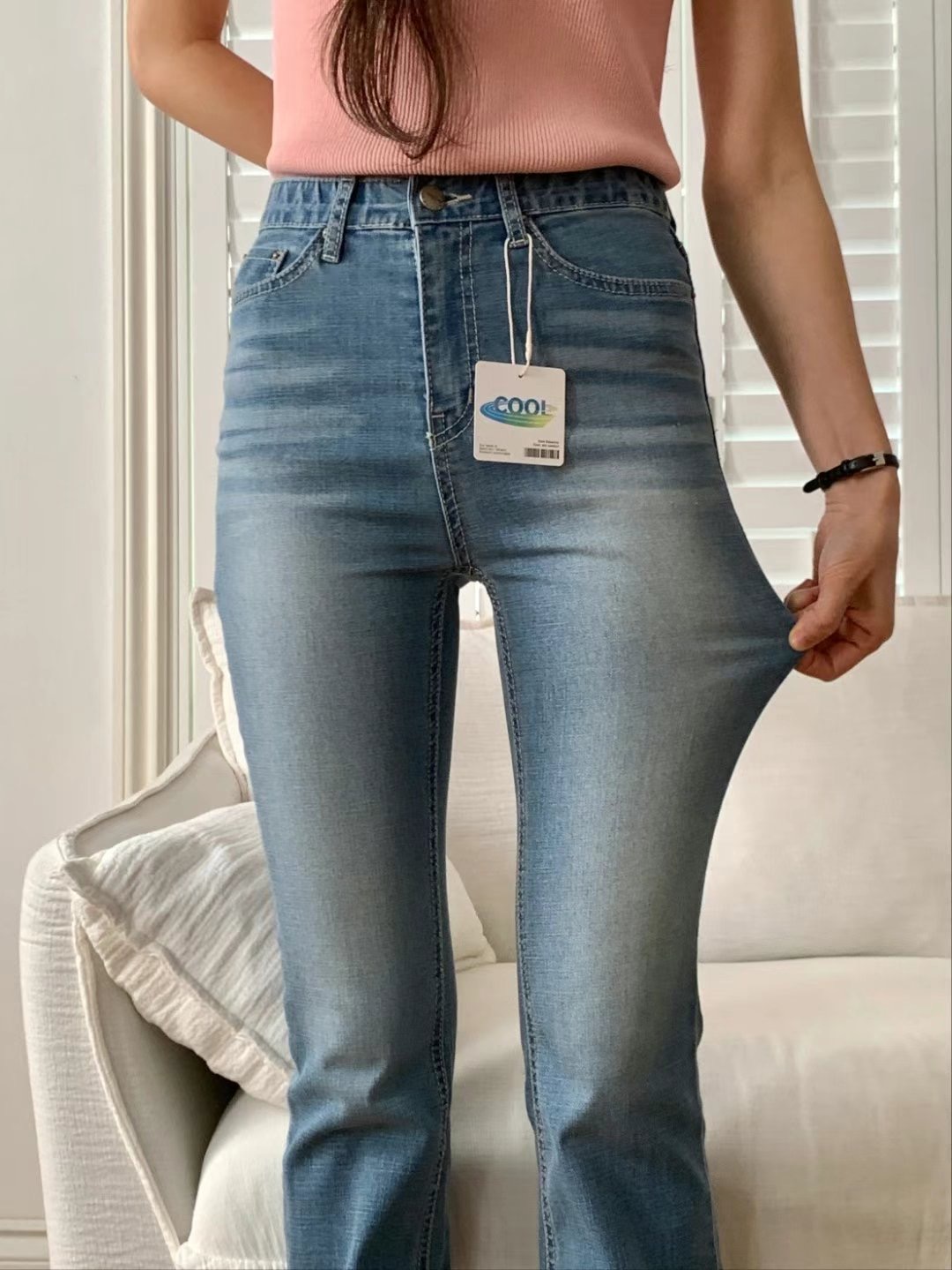 MISSJEAN東大門㊣實拍女裝新品推薦職業25春夏人氣時尚牛仔褲MISSJEAN牛仔褲