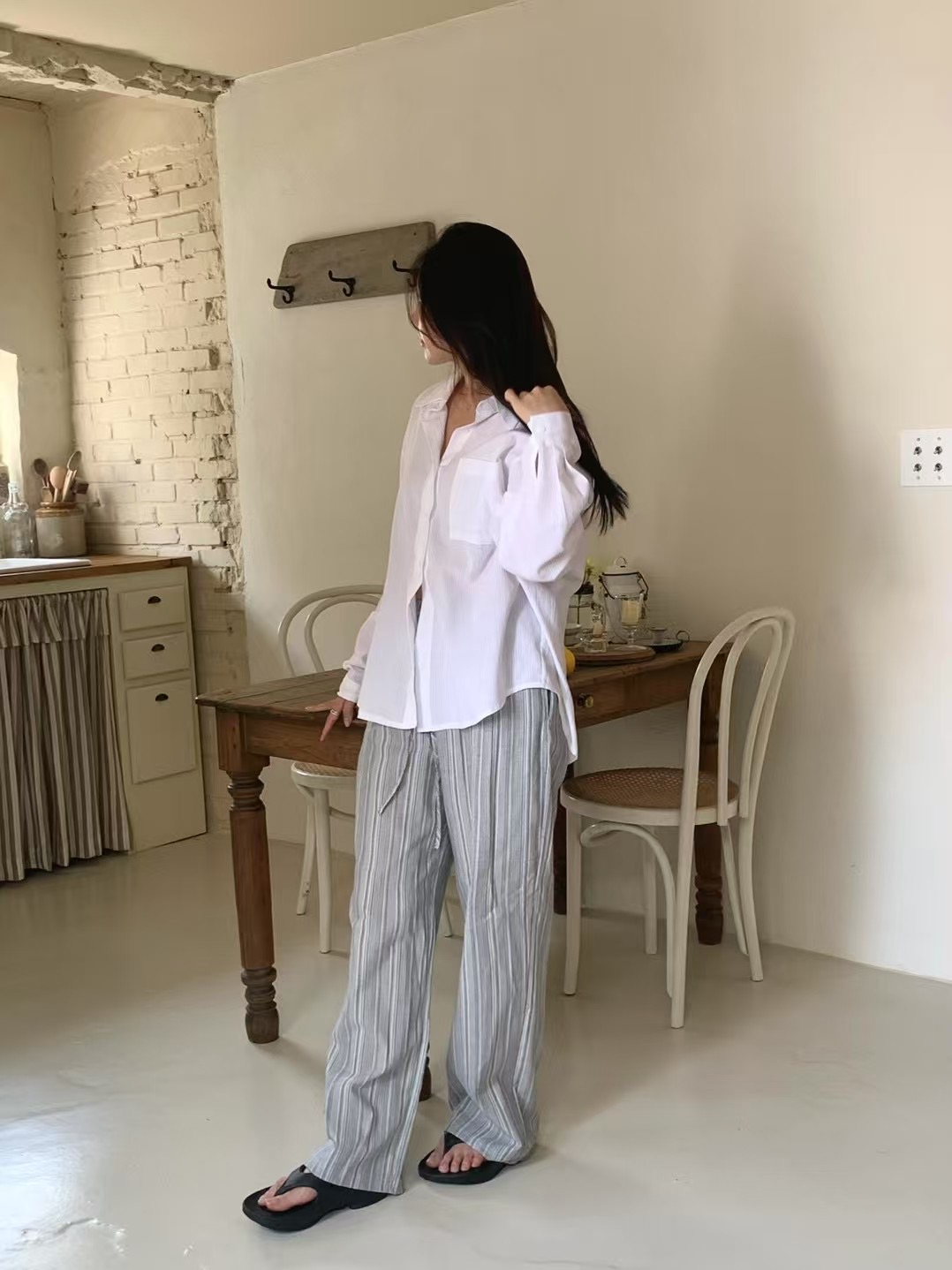 AGATHE東大門㊣實拍女士新款職業熱賣時尚推薦真品人氣休閑褲AGATHE休閑褲