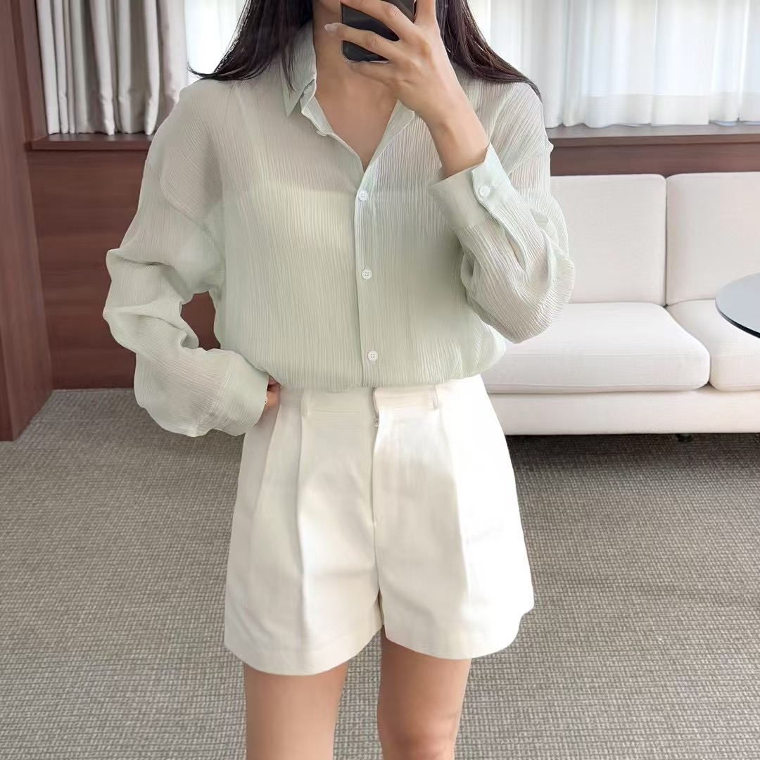 VERY GOOD韓國代購㊣女裝新款人氣熱賣休閑時尚襯衫蕾絲衫VERY GOOD襯衫/蕾絲衫