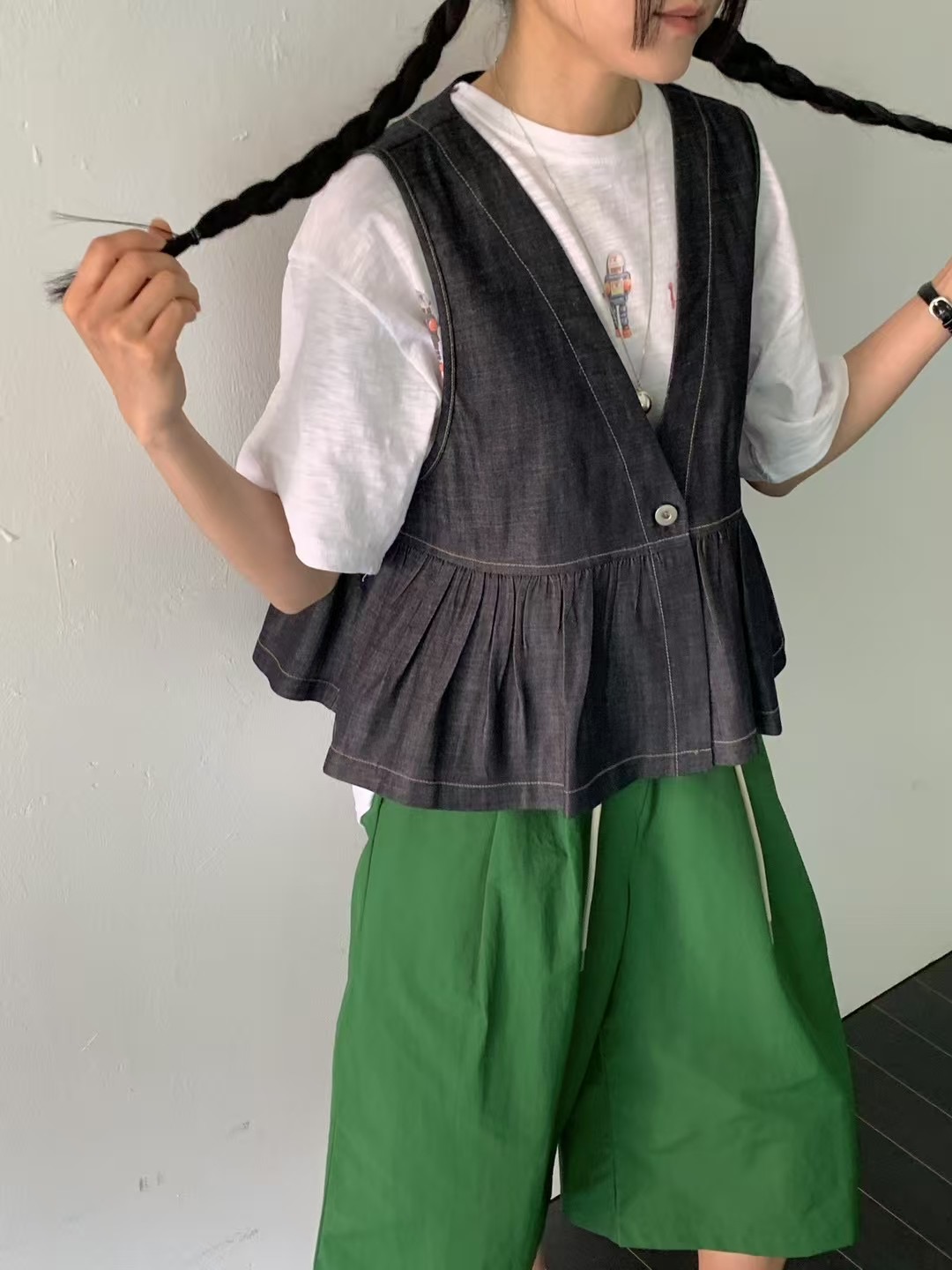 VIVACITY韓國直郵㊣女裝新款時尚休閑熱賣真品推薦短褲含腰繩VIVACITY短褲