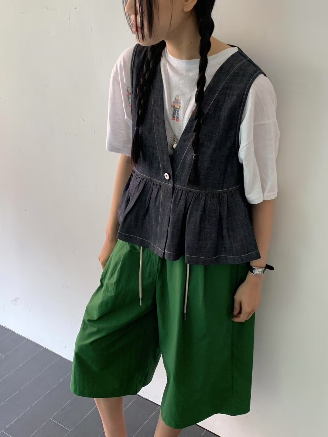 VIVACITY韓國直郵㊣女裝新款時尚休閑熱賣真品推薦短褲含腰繩VIVACITY短褲