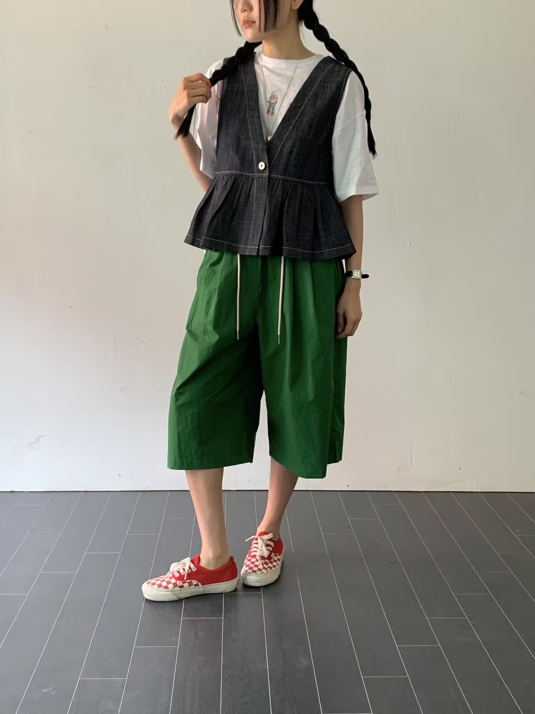 VIVACITY韓國直郵㊣女裝新款時尚休閑熱賣真品推薦短褲含腰繩VIVACITY短褲