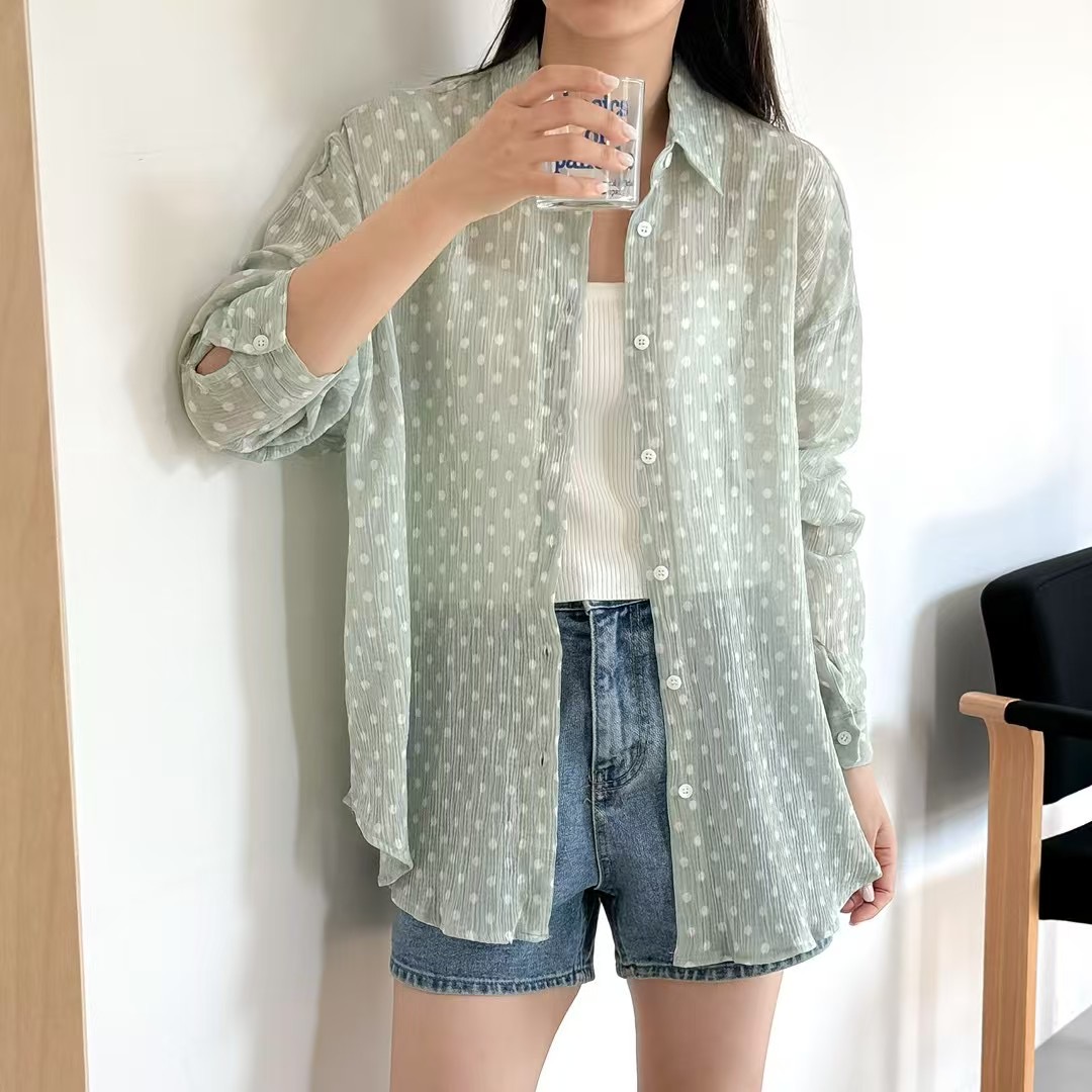 VERY GOOD韓國直郵㊣女裝新款推薦熱賣真品休閑襯衫蕾絲衫VERY GOOD襯衫/蕾絲衫圖色2