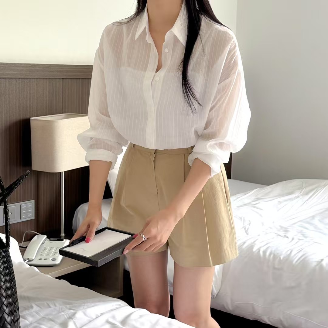 VERY GOOD東大門㊣代購女裝新款熱賣25春夏職業襯衫蕾絲衫VERY GOOD襯衫/蕾絲衫