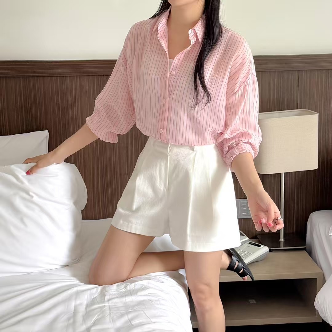 VERY GOOD東大門㊣代購女裝新款熱賣25春夏職業襯衫蕾絲衫VERY GOOD襯衫/蕾絲衫