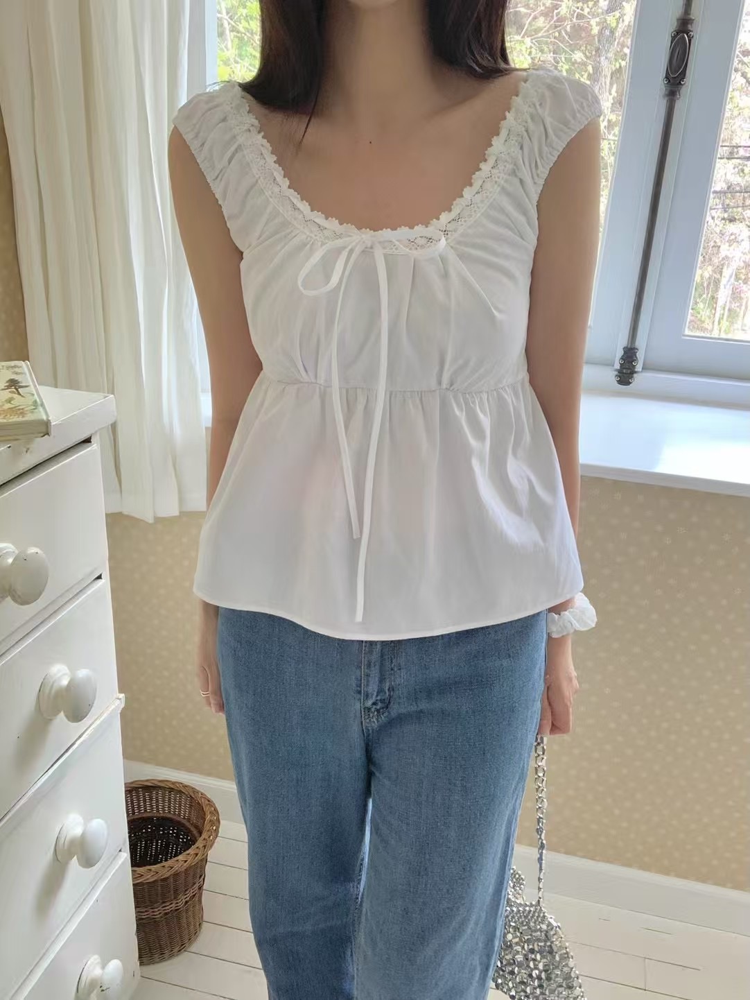 AGATHE東大門㊣實拍女裝新品休閑熱賣25春夏推薦人氣吊帶背心AGATHE吊帶/背心