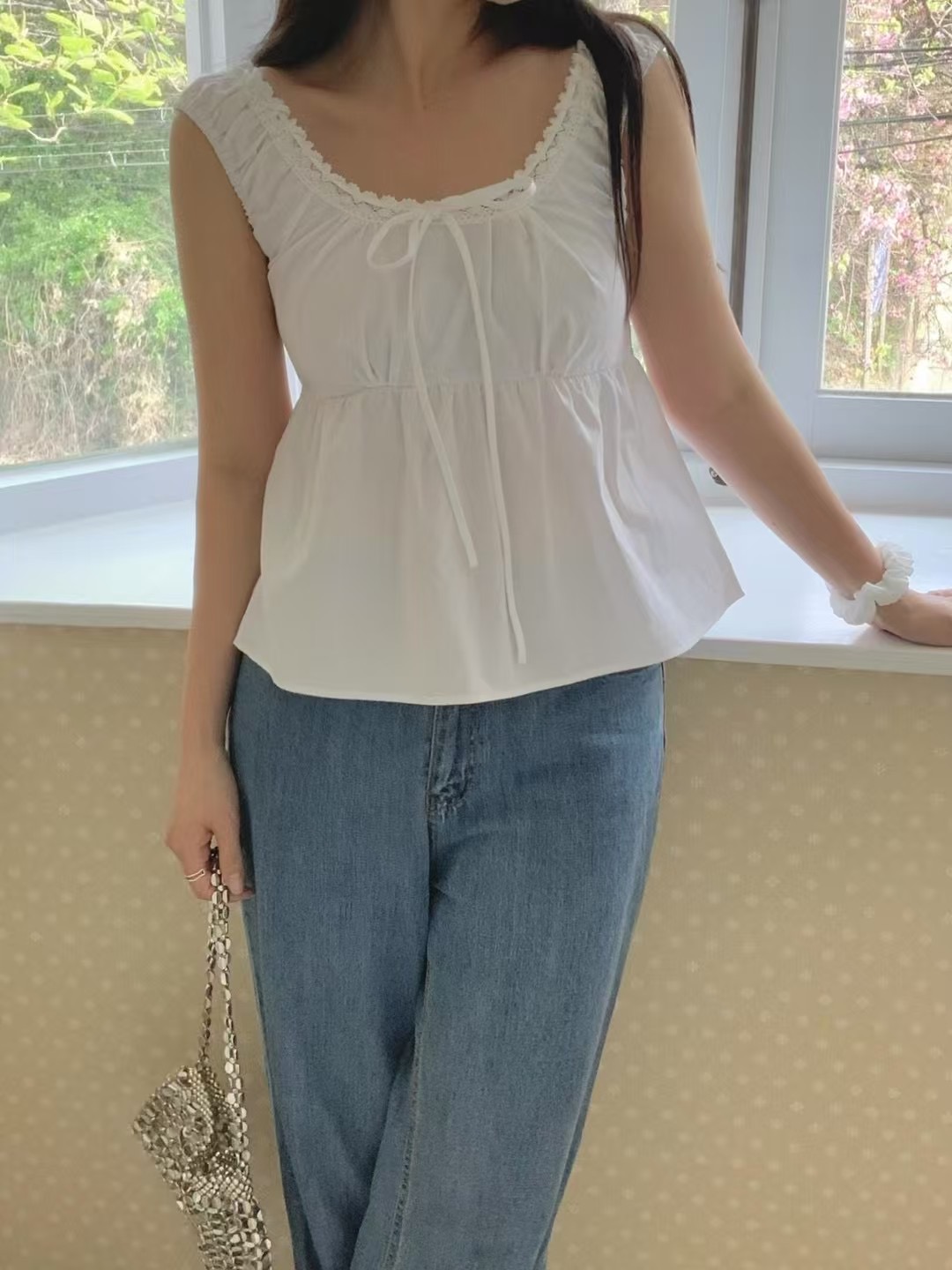 AGATHE東大門㊣實拍女裝新品休閑熱賣25春夏推薦人氣吊帶背心AGATHE吊帶/背心