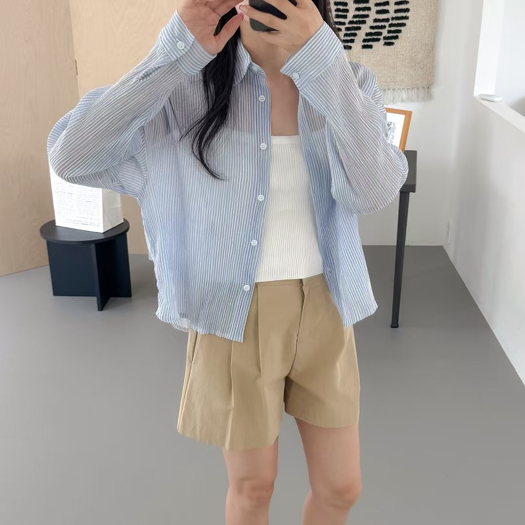 VERY GOOD東大門㊣代購女士新款真品推薦熱賣休閑襯衫蕾絲衫VERY GOOD襯衫/蕾絲衫圖色2
