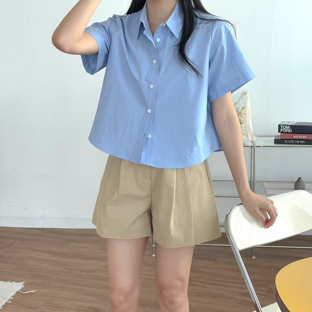 VERY GOOD韓國代購㊣女士新品休閑熱賣真品人氣襯衫蕾絲衫絨VERY GOOD襯衫/蕾絲衫圖色5