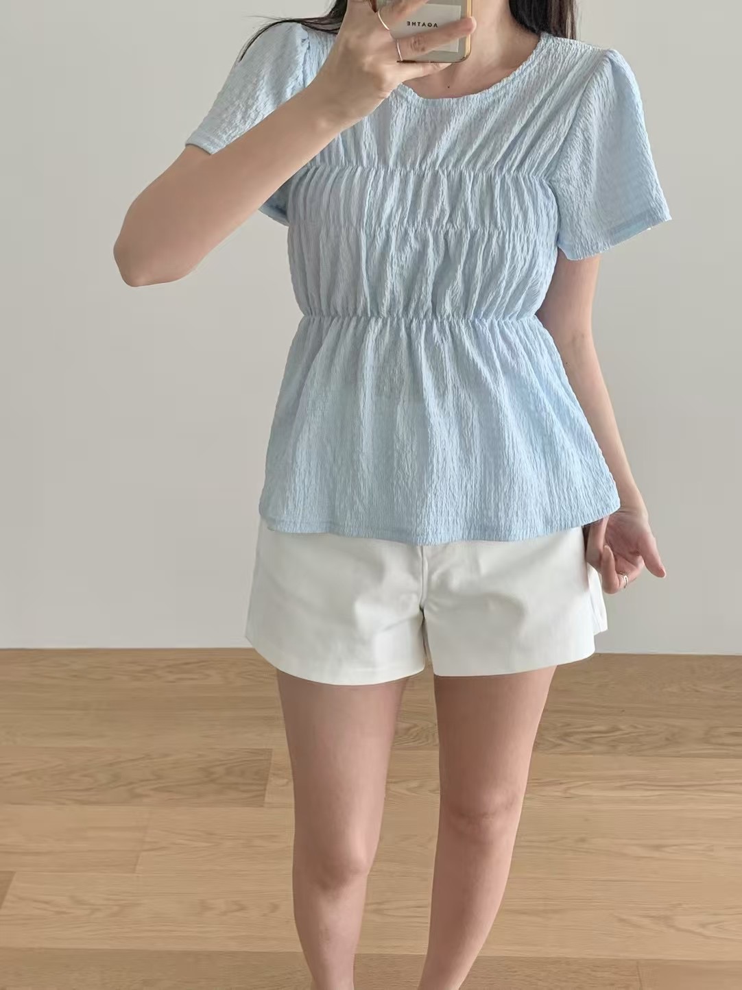 AGATHE東大門㊣直郵女裝新品職業真品熱賣推薦人氣襯衫蕾絲衫AGATHE襯衫/蕾絲衫圖色2