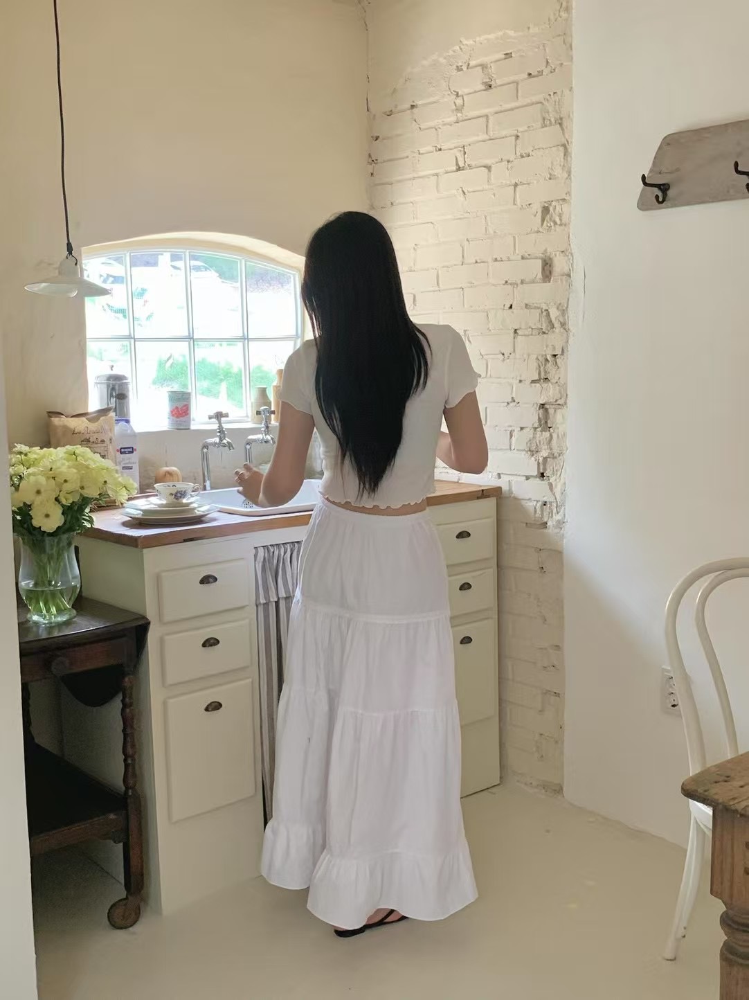 AGATHE韓國代購㊣女士新款熱賣推薦人氣時尚真品休閑25春夏長裙AGATHE長裙