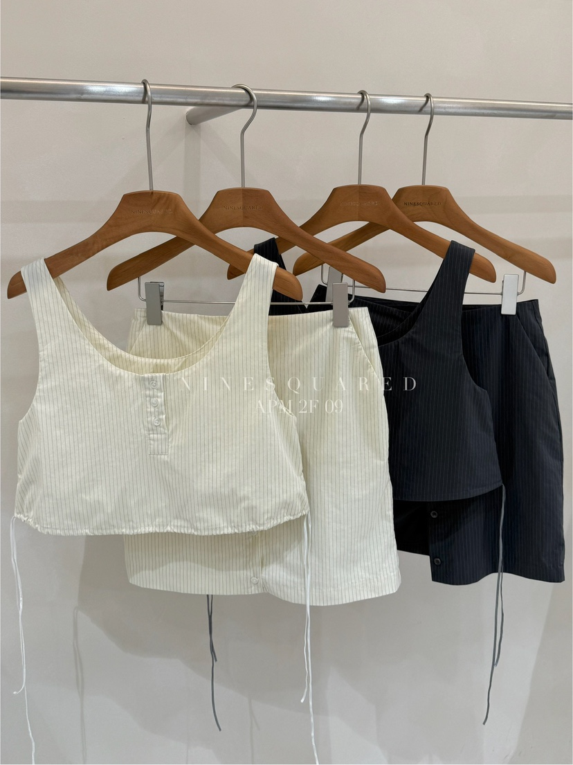 NINESQUARED東大門㊣直郵女裝新品25春夏時尚職業熱賣吊帶背心NINESQUARED吊帶/背心