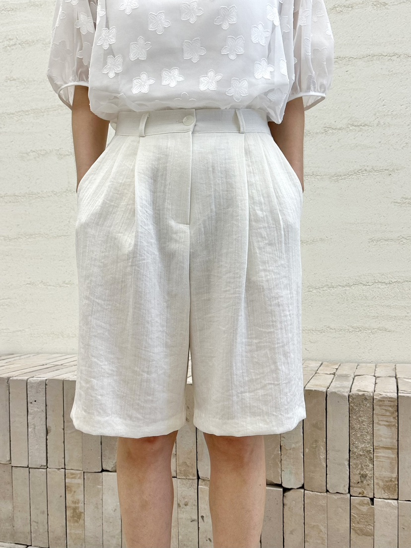 BUT東大門㊣實拍女裝新款熱賣真品時尚推薦人氣休閑短褲亞麻button短褲圖色2