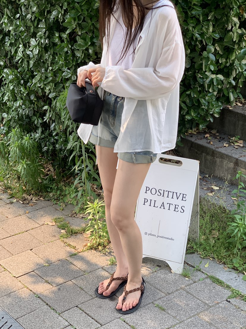 LOGARDEN韓國直郵㊣女士新品休閑推薦職業襯衫蕾絲衫柔軟亞麻LO GARDEN襯衫/蕾絲衫