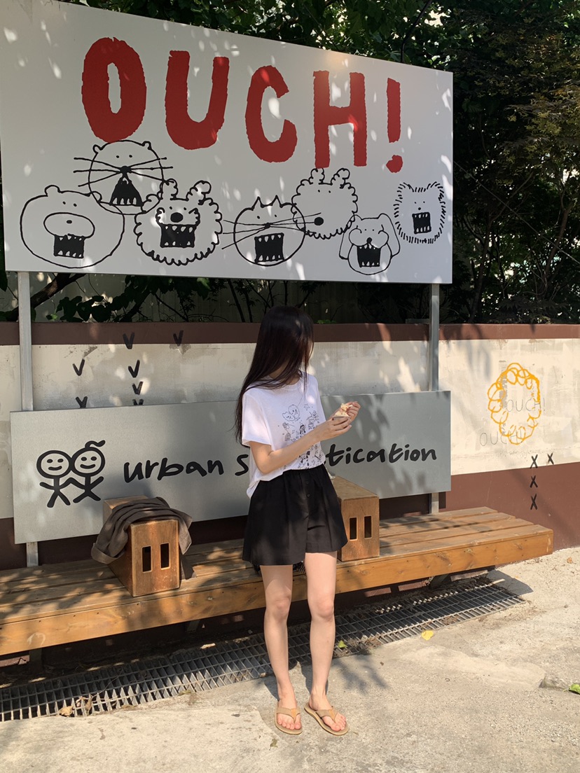LOGARDEN韓國直郵㊣女裝新品推薦25春夏職業時尚休閑人氣短褲LO GARDEN短褲