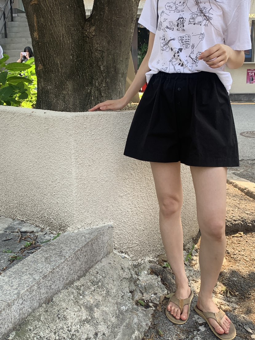 LOGARDEN韓國直郵㊣女裝新品推薦25春夏職業時尚休閑人氣短褲LO GARDEN短褲