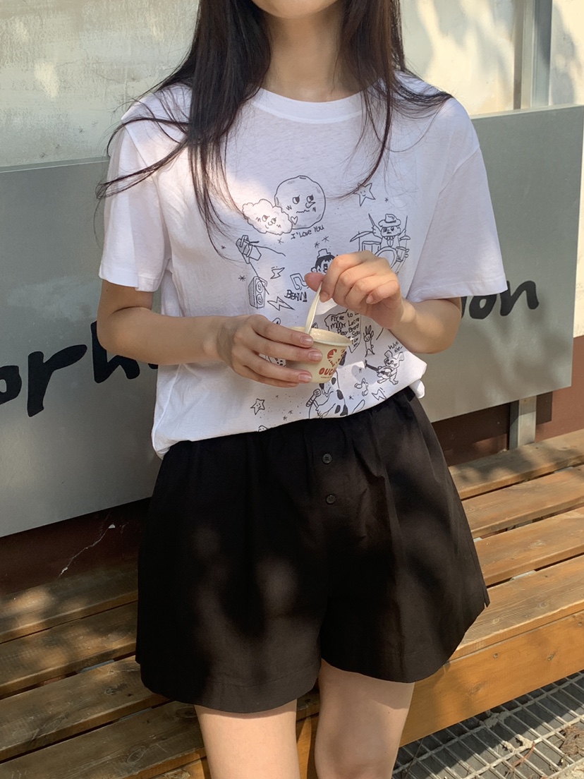 LOGARDEN韓國直郵㊣女裝新品推薦25春夏職業時尚休閑人氣短褲LO GARDEN短褲圖色2