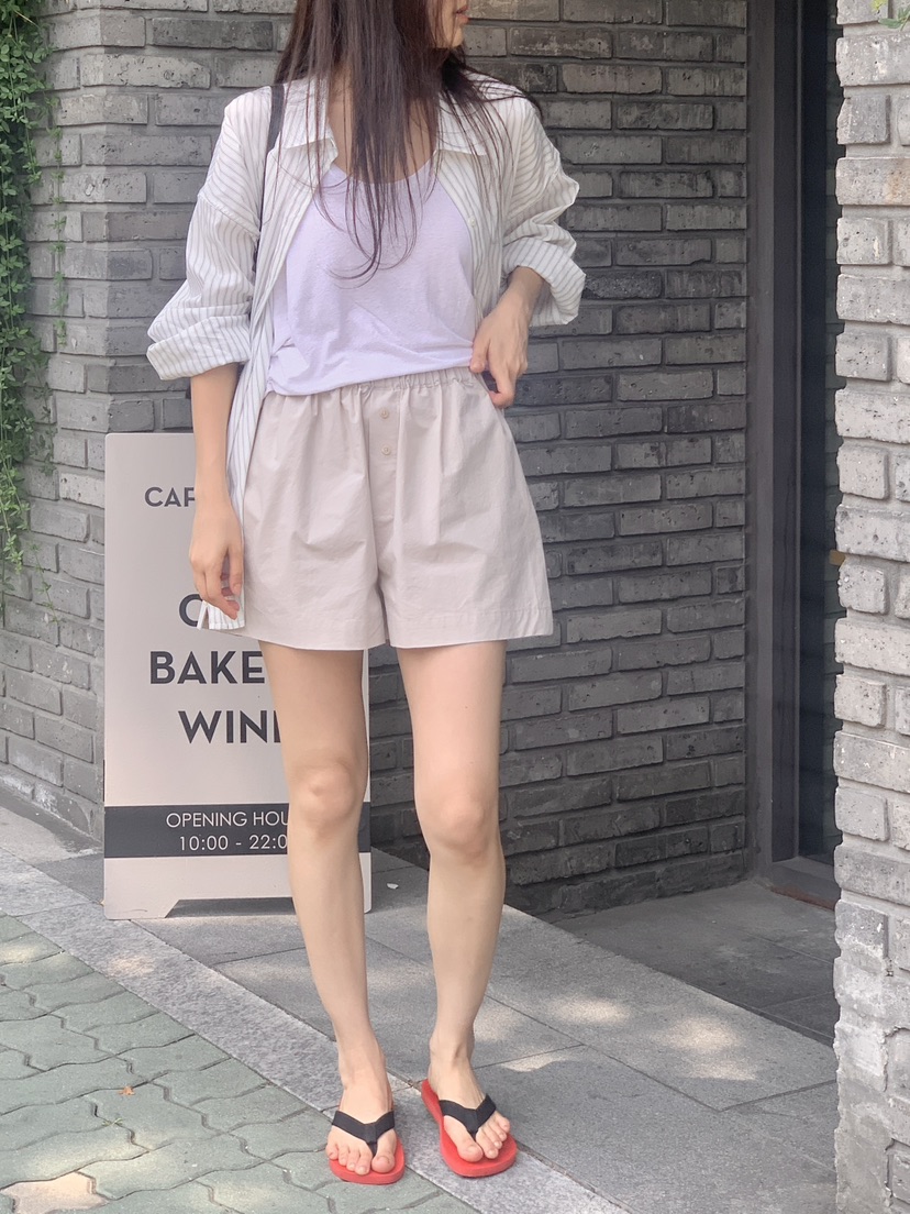 LOGARDEN韓國直郵㊣女裝新品推薦25春夏職業時尚休閑人氣短褲LO GARDEN短褲圖色3