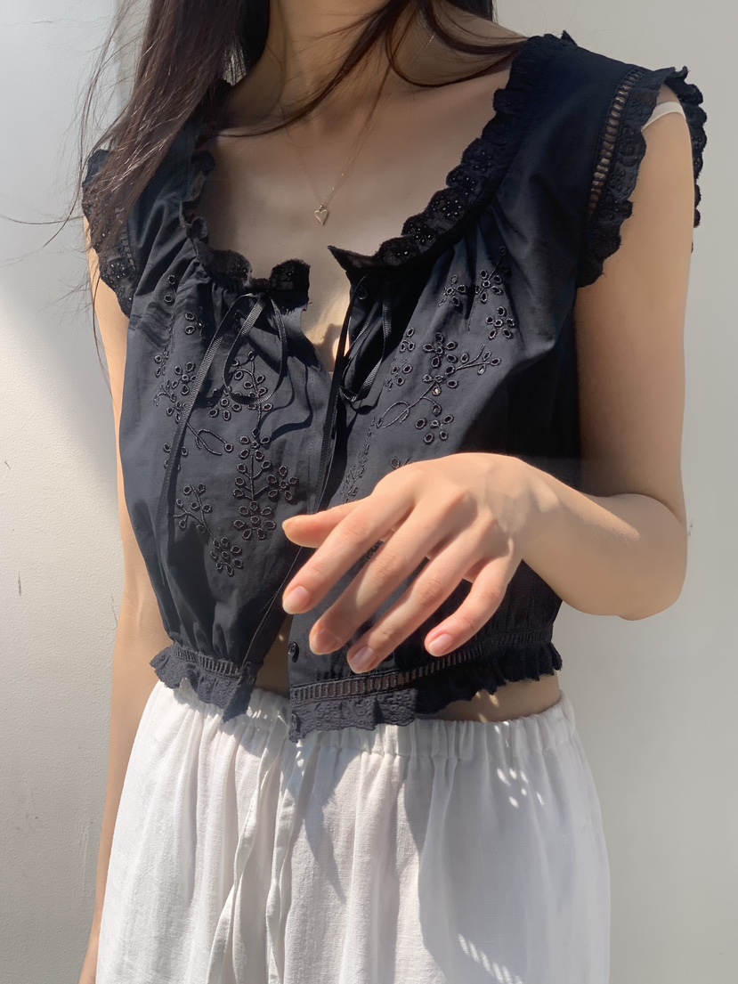 LOGARDEN東大門㊣實拍女裝新款25春夏職業人氣休閑吊帶背心LO GARDEN吊帶/背心圖色2