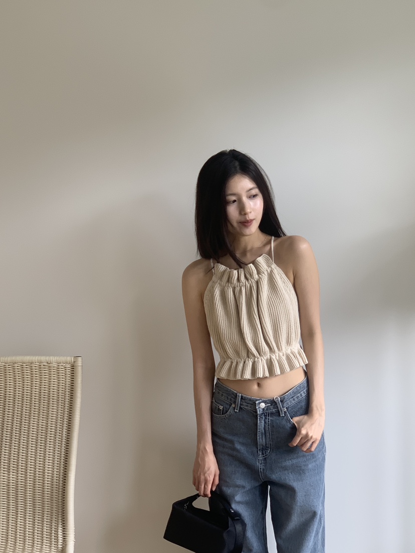 LOGARDEN東大門㊣代購女裝新款職業休閑時尚25春夏吊帶背心LO GARDEN吊帶/背心
