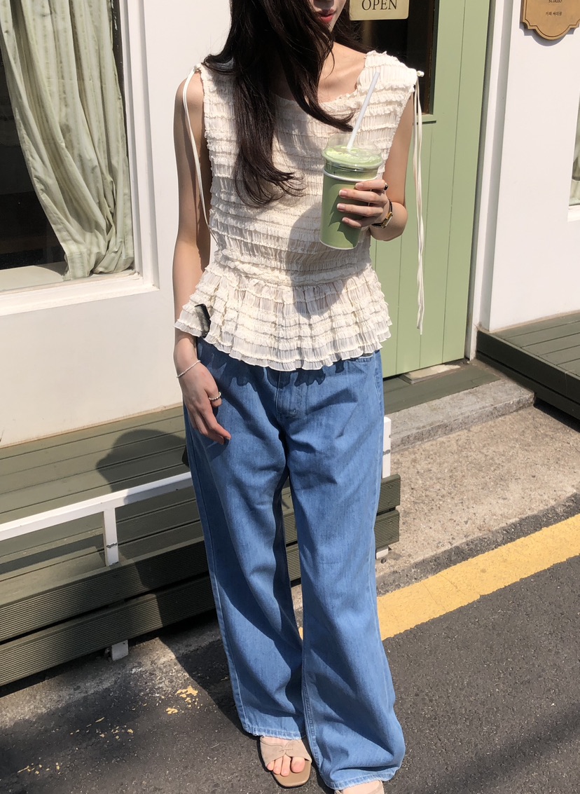 ERUME韓國直郵㊣女裝新款時尚熱賣真品人氣推薦25春夏襯衫蕾絲衫ERUME襯衫/蕾絲衫