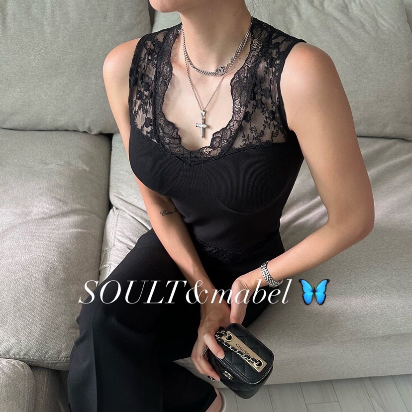 SOUIT東大門㊣直郵女士新款真品25春夏時尚熱賣休閑吊帶背心SOUIT by mabel-L吊帶/背心