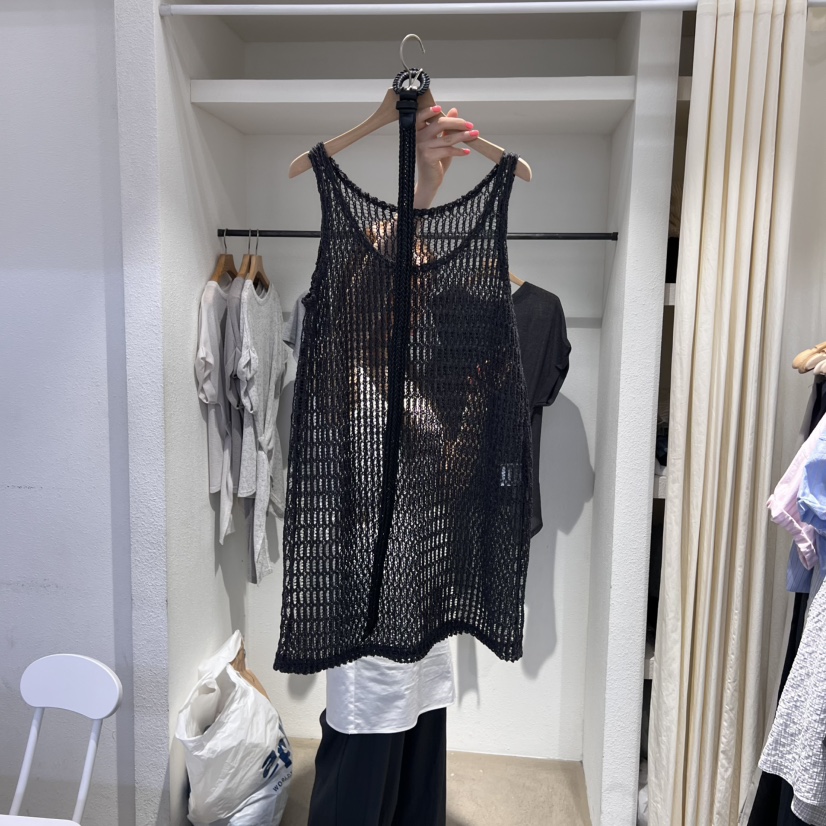 IR BIEN東大門㊣代購女士新品熱賣人氣休閑吊帶背心包含腰帶ir bien-A吊帶/背心圖色1