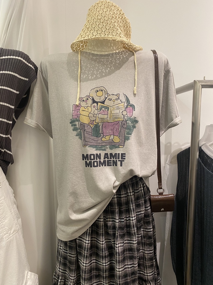 LOOKK東大門㊣代購女裝新品人氣真品時尚25春夏休閑職業T恤LOOKKT恤圖色2