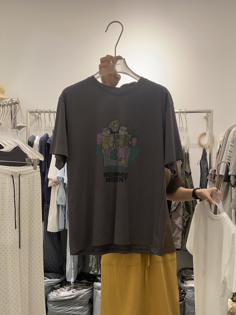 LOOKK東大門㊣代購女裝新品人氣真品時尚25春夏休閑職業T恤LOOKKT恤圖色3