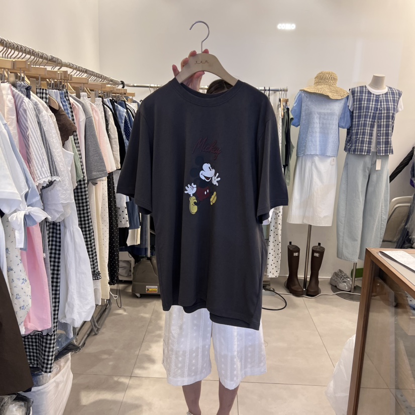 TAN&COMO東大門㊣直郵女裝新款25春夏真品人氣T恤雙面tan-COMOT恤圖色3