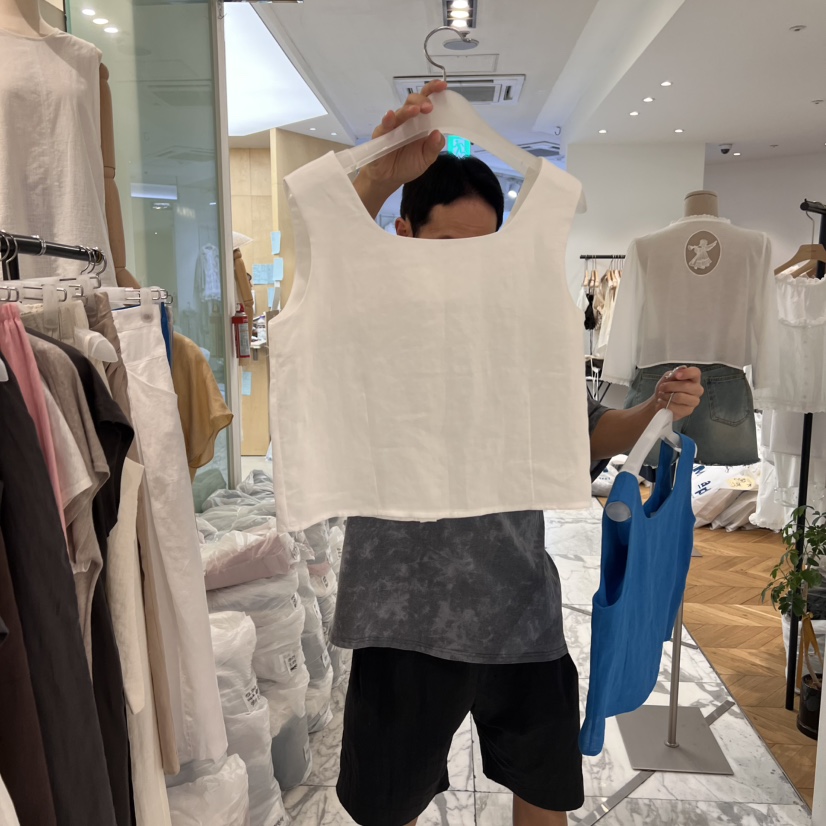 ALMOND韓國直郵㊣女士新品休閑真品熱賣人氣時尚推薦吊帶背心ALMOND吊帶/背心圖色2