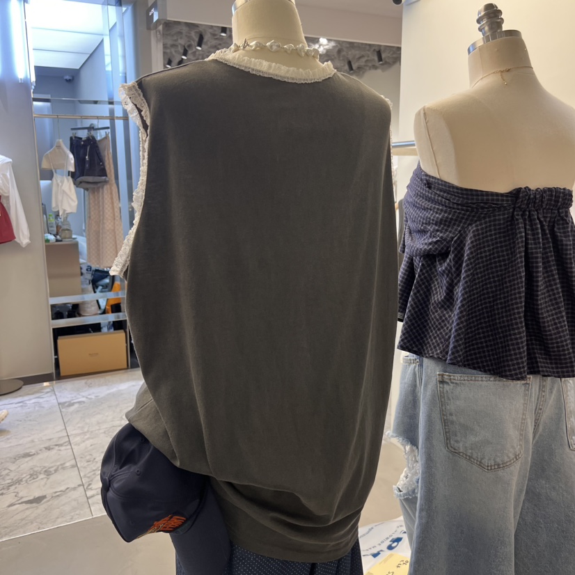 ROMAINE東大門㊣直郵女士新款人氣熱賣時尚25春夏休閑吊帶背心ROMAINE吊帶/背心