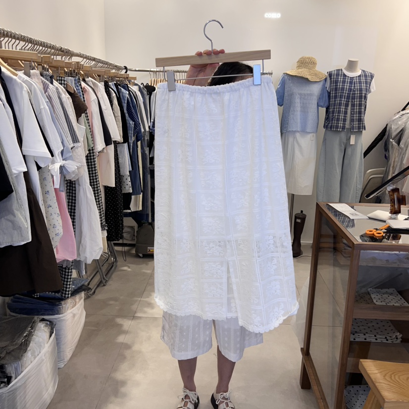 TAN&COMO東大門㊣實拍女裝新品休閑人氣25春夏半身裙中短裙tan-COMO半身裙/中短裙