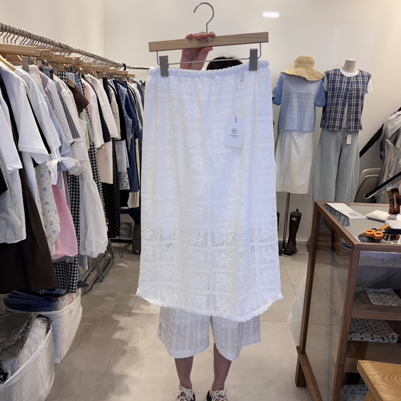 TAN&COMO東大門㊣實拍女裝新品休閑人氣25春夏半身裙中短裙tan-COMO半身裙/中短裙