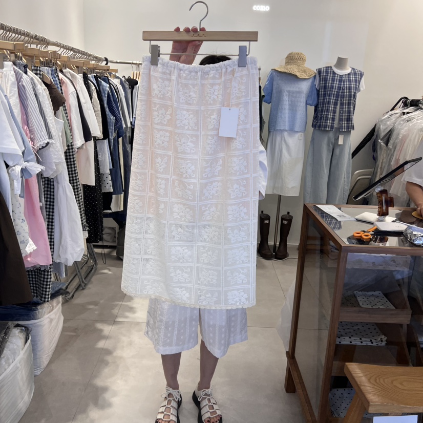 TAN&COMO東大門㊣實拍女裝新品休閑人氣25春夏半身裙中短裙tan-COMO半身裙/中短裙圖色2
